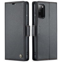Caseme Tipo Cartera Samsung Galaxy S20 Plus Con Cierre Magnético, Rfid, Tarjetero, Soporte, Carga Inalámbrica