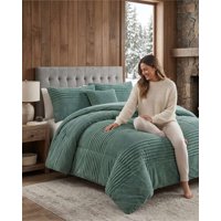 Todo Para El Hogar - Cubrecama Con Chiporro 2 Plazas Diseño Acanalado Con Fundas