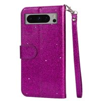 Funda Para Foxdock Elegante Funda Google Pixel 8 Glitter Con Cremallera-Ideal Para El Uso Diario