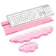 thumbnail image 1 of Soporte para teclado Rskinieei con reposamuñecas de acrílico rosa, 1 of 8