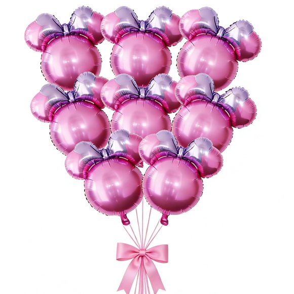 Globo de lámina Snatlly 61 cm, paquete de 8, forma de cabeza de oso