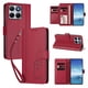 thumbnail image 2 of Funda Cartera Trébol para Motorola Edge 70 Fusion con Ranuras Tarjetas y Carga Inalámbrica Rojo, 2 of 6
