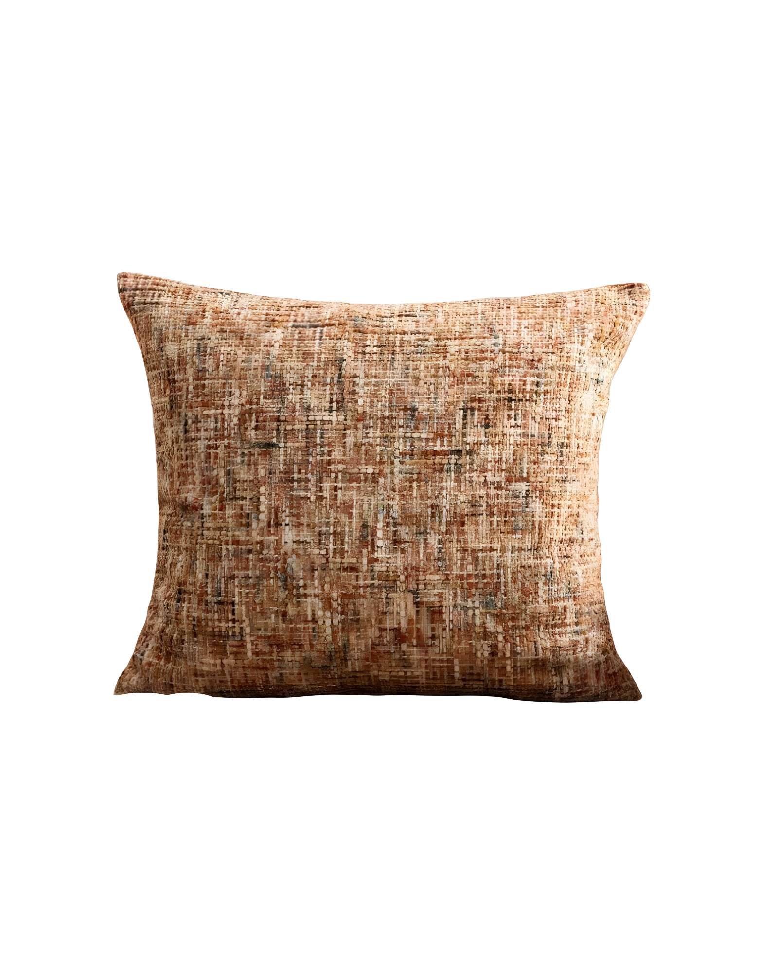 Genérico - Pack De 2 Fundas De Cojin Chenille Naranja