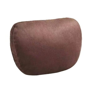 Genérico - Almohada Para El Cuello Del Coche Accesorios Automotrices De Gamuza Universal Soporte Para La Cabeza Y El Cuello Marrón Oscuro