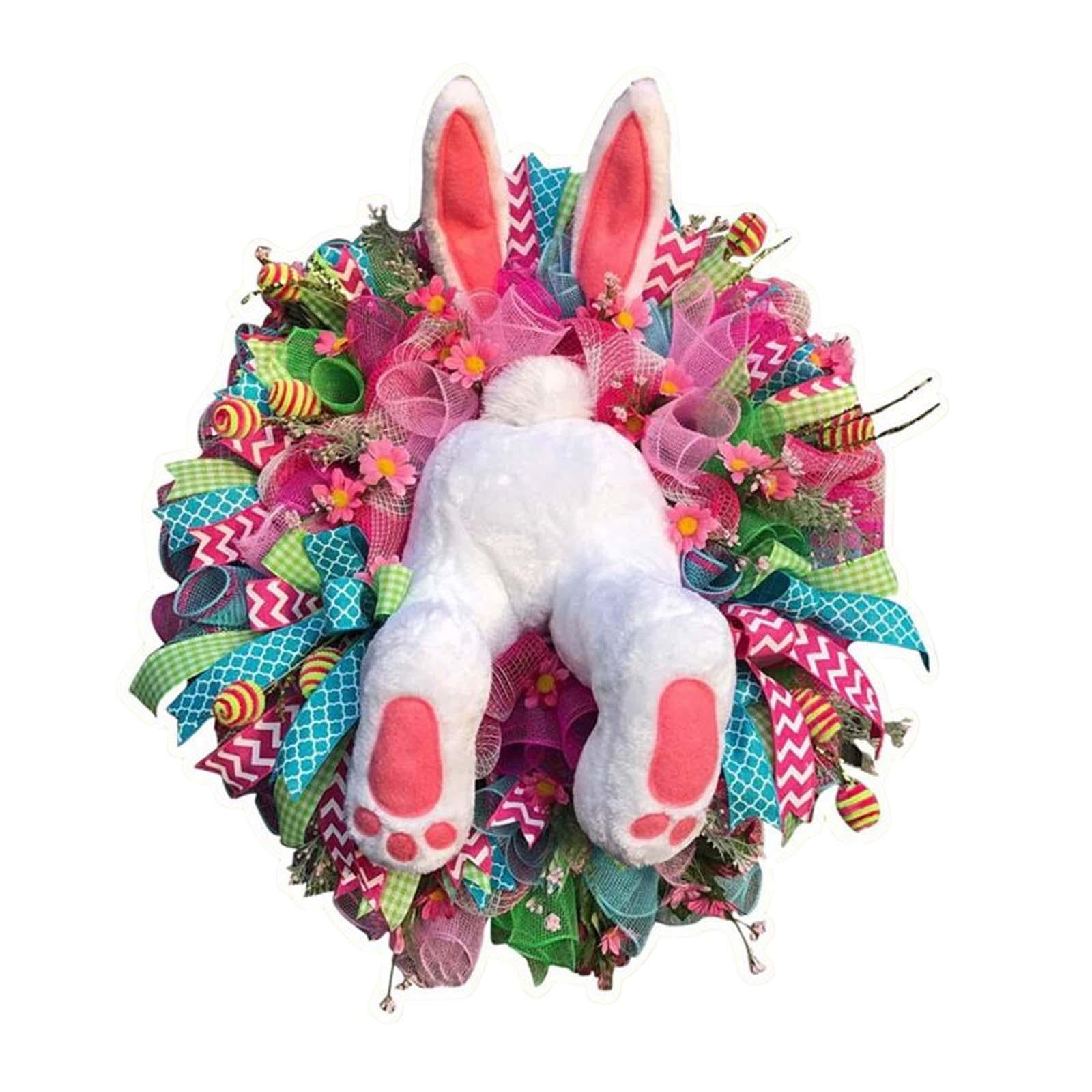 Bothyi - Pegatina De Pared De Pascua, Corona De Conejo, Calcomanías De Conejito, Suministros De Decoración, Estilo A