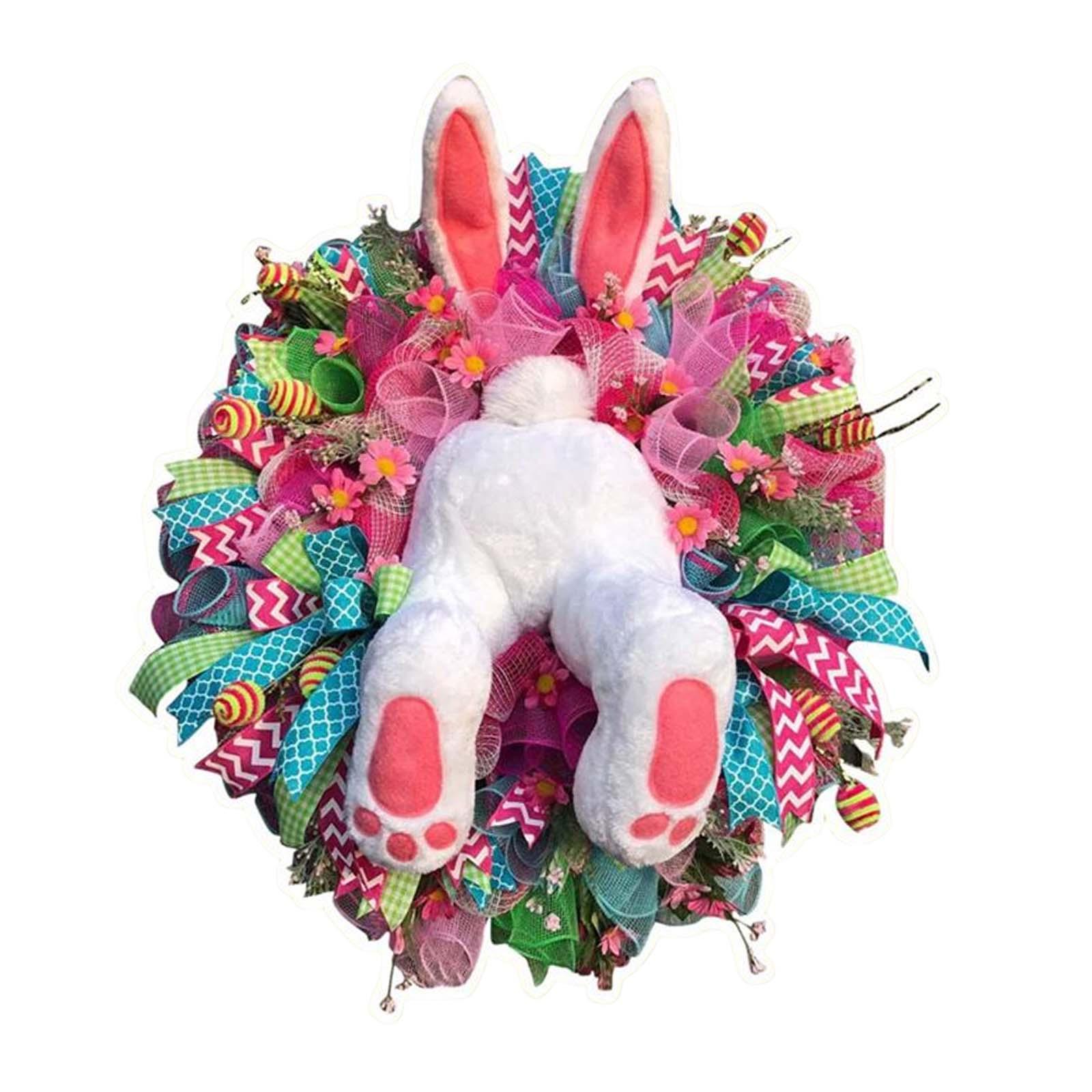 Bothyi - Pegatina De Pared De Pascua, Corona De Conejo, Calcomanías De Conejito, Suministros De Decoración, Estilo A