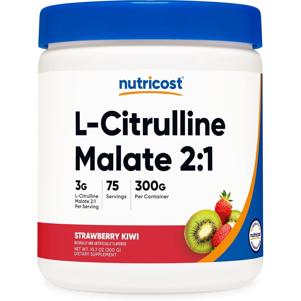 Nutricost Lcitrulline Malato 21 300g Sabor Frutilla Kiwi