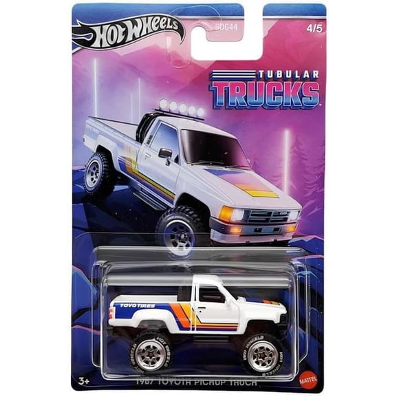 Camioneta Toyota Pickup 1987 Hot Wheels Fundida a Escala 1:64