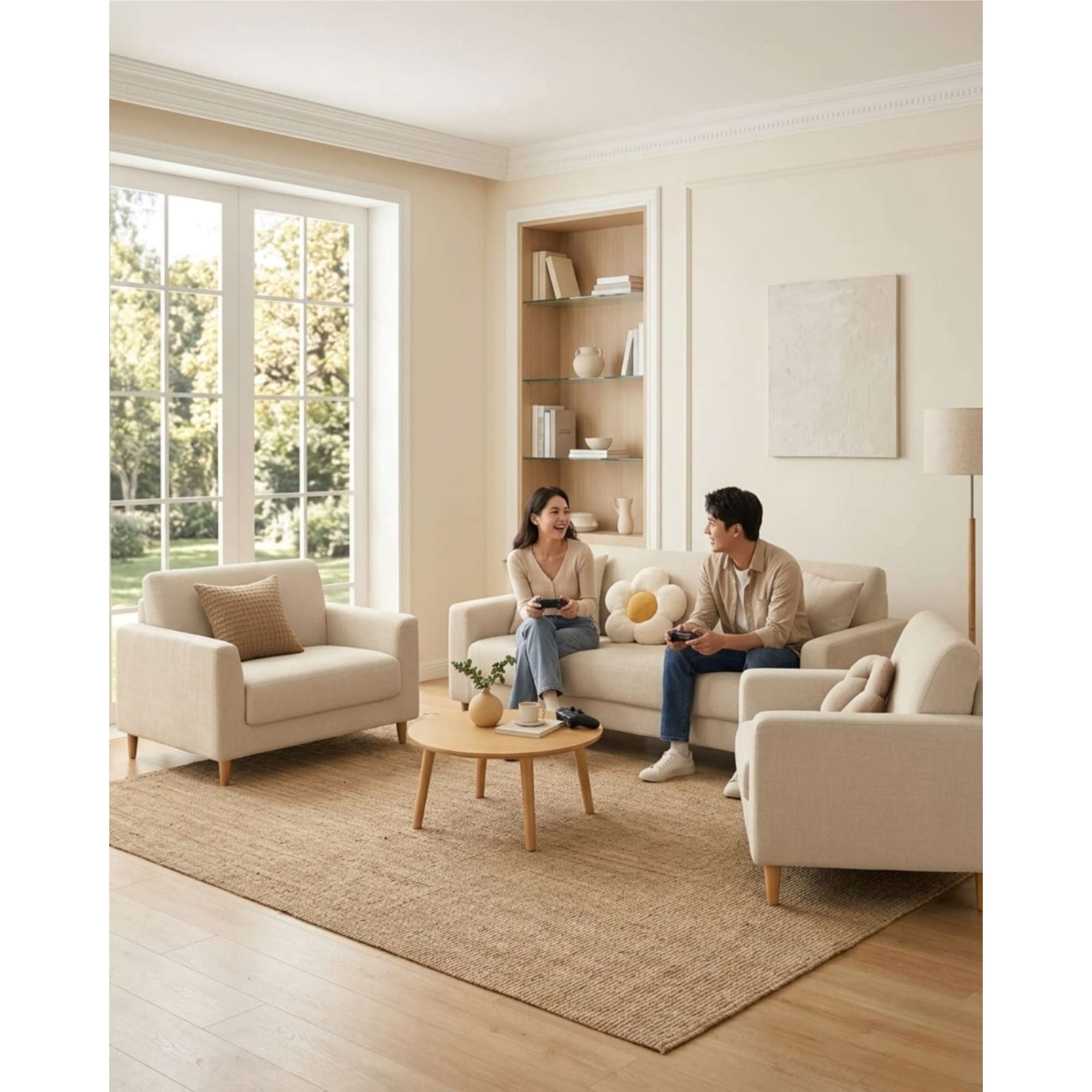Myl Todo Hogar - Funda Cubre Sillón 3+1+1 Protector De Tela Reforzada Lavable