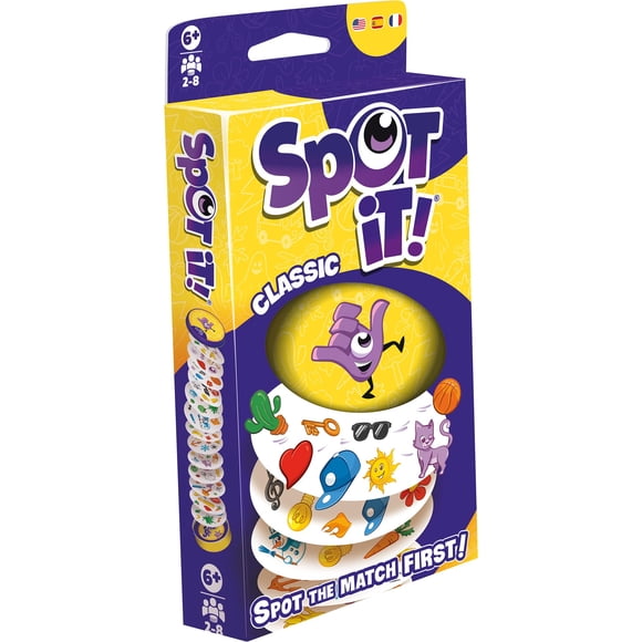 Juego de cartas Zygomatic Spot It! Blíster ecológico Refresh clásico de 2024