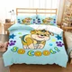 thumbnail image 2 of Dog paw Star Stripes Banners Duvet Cover Single Double Queen Twin Full King Size Bed Linen Set Duvet Cover Bed, 2 of 5