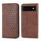 thumbnail image 1 of Funda Flip FOXDOCK para Google Pixel 6 , Estilo Billetera con Diseño Rombo, Correa de Mano y Soporte, Uso Diario, 1 of 6