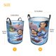 thumbnail image 5 of Lilo y Stitch Cesta de lavandería de gran capacidad redonda con asa, bolsa para ropa sucia plegable, almacenamiento para dormitorio, baño y lavadero 44x35 cm, 5 of 6