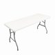 thumbnail image 1 of suxuMhao Funda Ajustada para Mesa, Funda Elástica para Mesa, Funda para Mesa de Fiesta, Mantel de Media Pila, Color Sólido Blanco, 72 X 30 Pulgadas, 1 Pieza, Uso Interior Exterior para Picnic Fiesta, 1 of 4