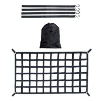 Magideal - Red De Carga Para Camioneta, Organizador De Malla Para Cama, Accesorios De Instalación Simples, Red Negra Altamente Elástica Para Cama De Camión Para L