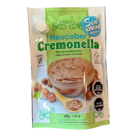 Neucober Crema De Avellanas Cremonella Sin Azúcar