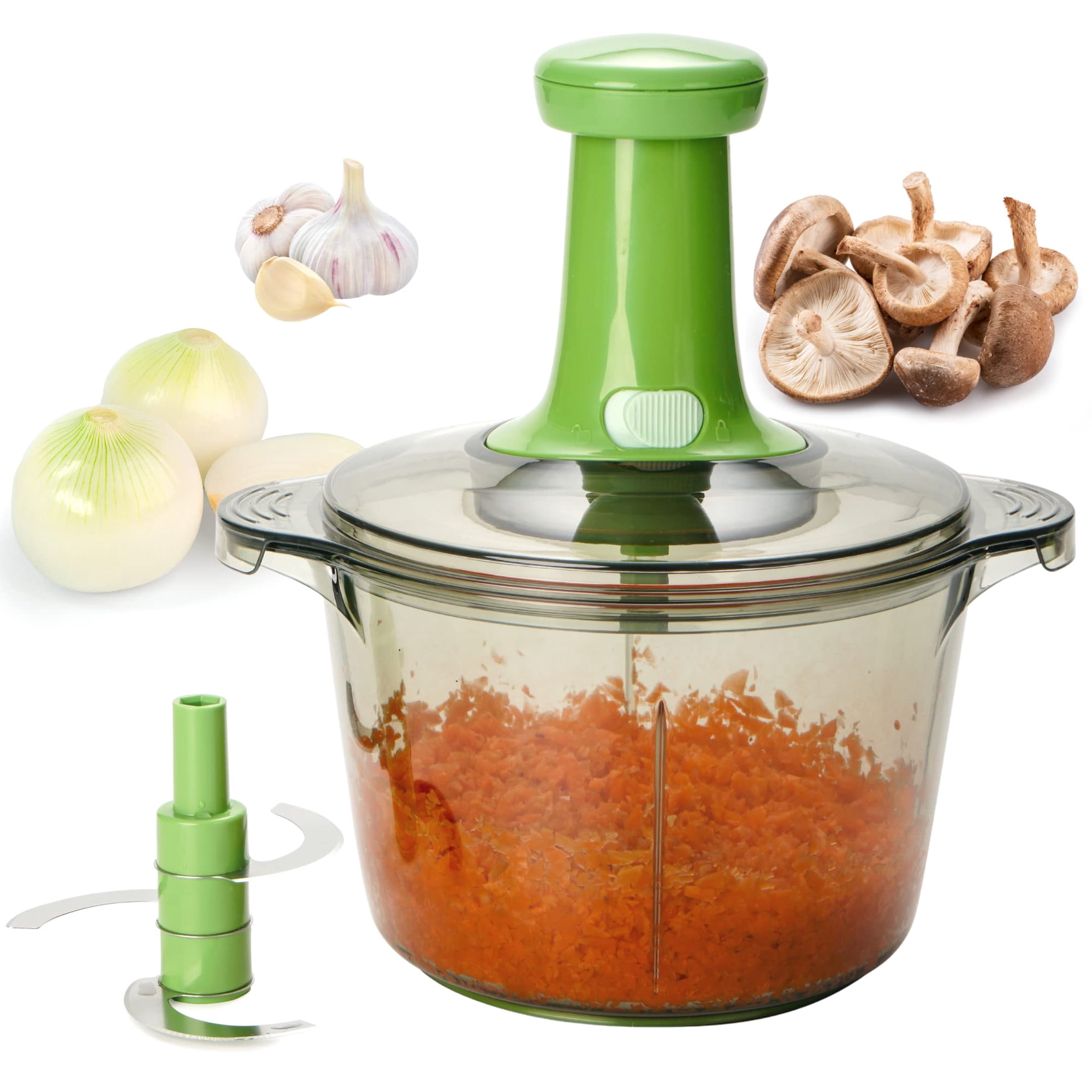 Picadora Manual De Alimentos Brieftons Express 2.01l Gran Capacidad