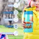 thumbnail image 5 of El vecindario de Daniel Tigre Botella de Agua con Tapa Pop Top de Un Toque, Acero Inoxidable, a Prueba de Fugas, para Deportes, Botella Infantil azul 12 oz, 5 of 6