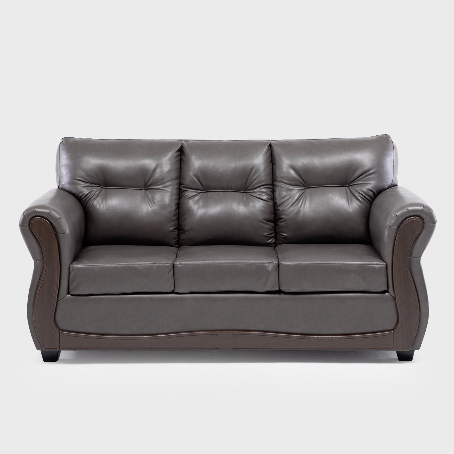 Colbox - Sofá Blazer 3 Cuerpos Pu Chocolate