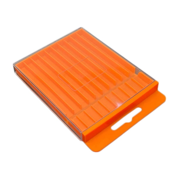 Caja de almacenamiento de broca de perforación, portabebería del contenedor de contenedores de brote de perforación Organizador de caja vacía para cam 12.7CMX10.1CMX1.38cm