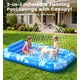 thumbnail image 2 of Flotador inflable para piscina PanAdventure 196x122 cm con toldo, 2 of 8