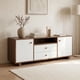 thumbnail image 1 of Rack Tv 120x30x58cm 2 Tiras 2 Puerta Melamina Homer Design Marrón, 1 of 7