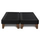 thumbnail image 1 of Base De Cama Europea King Negro Felpa, 1 of 2
