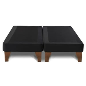 Dulces Sueños - Base De Cama Europea King Negro Felpa