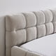 thumbnail image 3 of Queen Size Upholstered Bed Frame with Thick Fabric, Chenille Fabric Grounded Queen Size Platform Bed with Headboard and Solid Frame. No Box Spring Needed, Beige(68''*86.5''*23.5''), 3 of 3