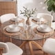 thumbnail image 2 of Comedor Mesa Equiz 100cm + 4 Silla Makena Lino Beige | Madera Natural, 2 of 5