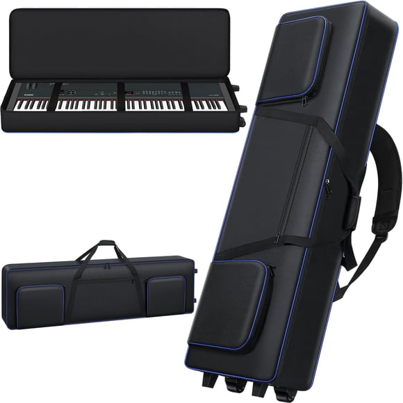 Funda de teclado Aleemin Soft con ruedas para teclado de 88 teclas