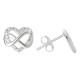 thumbnail image 1 of Aros Amor Infinito Plata Fina Regalo San Valentin Mujer, 1 of 3