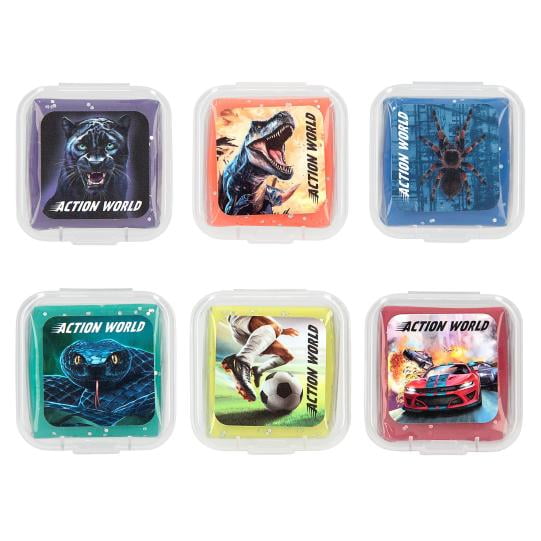 Goma De Borrar Moldeable Y Partículas Brillantes Action Worl