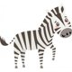 thumbnail image 1 of Decomural Happy Zebra Nursery WS-50738, 1 of 2