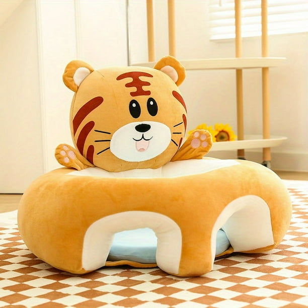 Baby Seat Plush Toy Practice Chair Baby Room Cartoon Seat Decoration Children's Base Thickened Sofa 1pc 60cm/ 23.62in