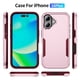 thumbnail image 2 of Para Apple iPhone 16 Plus Funda a Prueba de Golpes Resistente Protección de Cuerpo Completo de Alta Resistencia a Prueba de Polvo/caídas Cubierta Funda, Rosa, para iPhone 16 Plus, 2 of 7