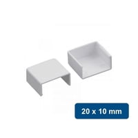 Globaltronics - Tapa Final Para Canaleta Pvc 20X10Mm