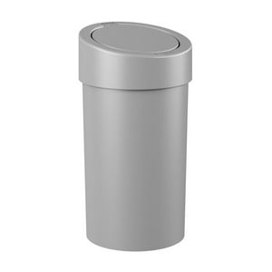 Coza - Basurero Con Tapa A Presión 9 L Gris Frío Gris