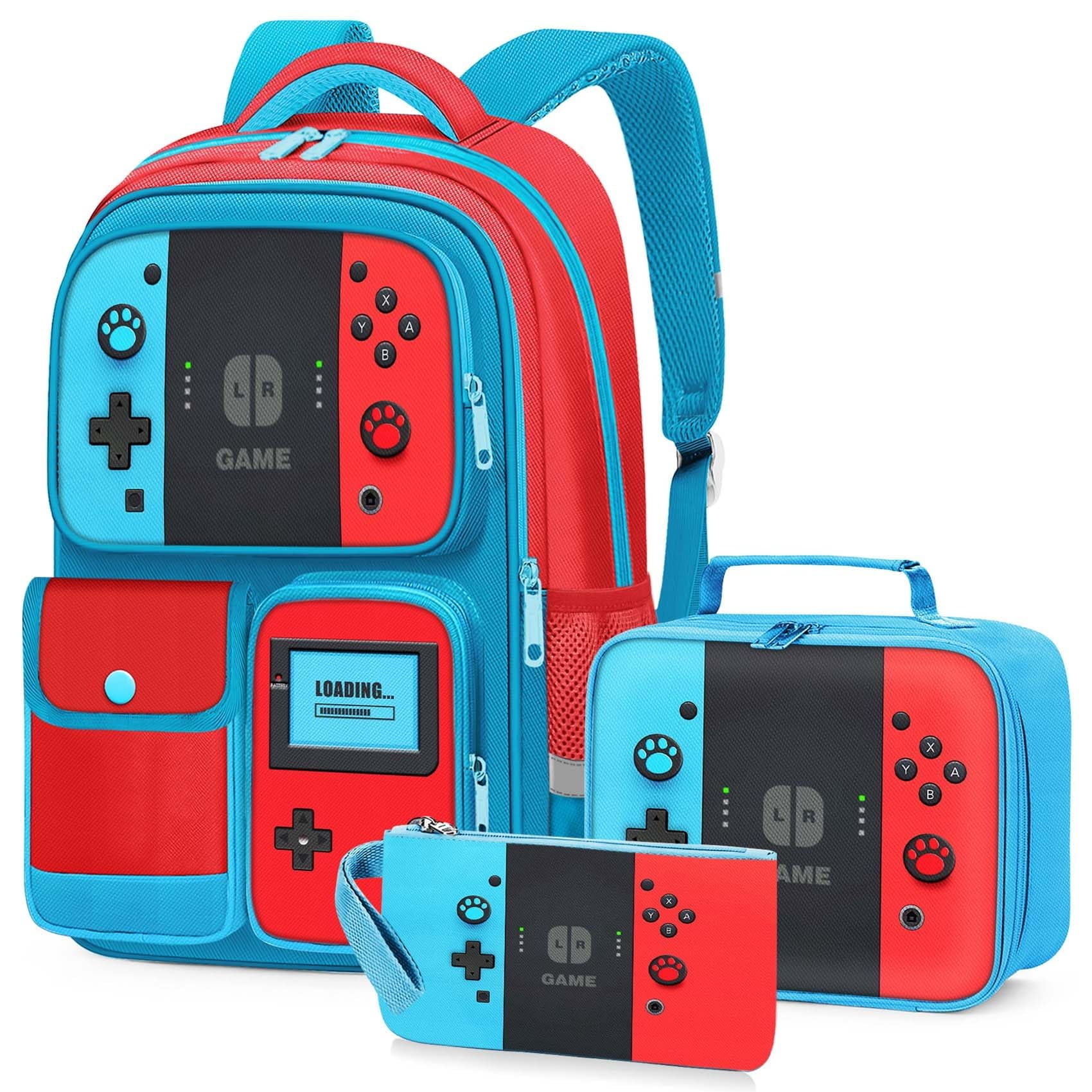 Jiraikei - Set De Mochila Para Gamer Bolsa De Comida 43 Cm Estuche Para Lápices