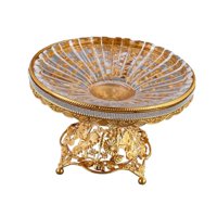 Magideal - Bandeja Organizadora Para Servir Frutas Con Patas, Plato Para Almacenar Alimentos, Plato Multiusos Para Bocadillos, Dulces, Soporte De Exhibición Para