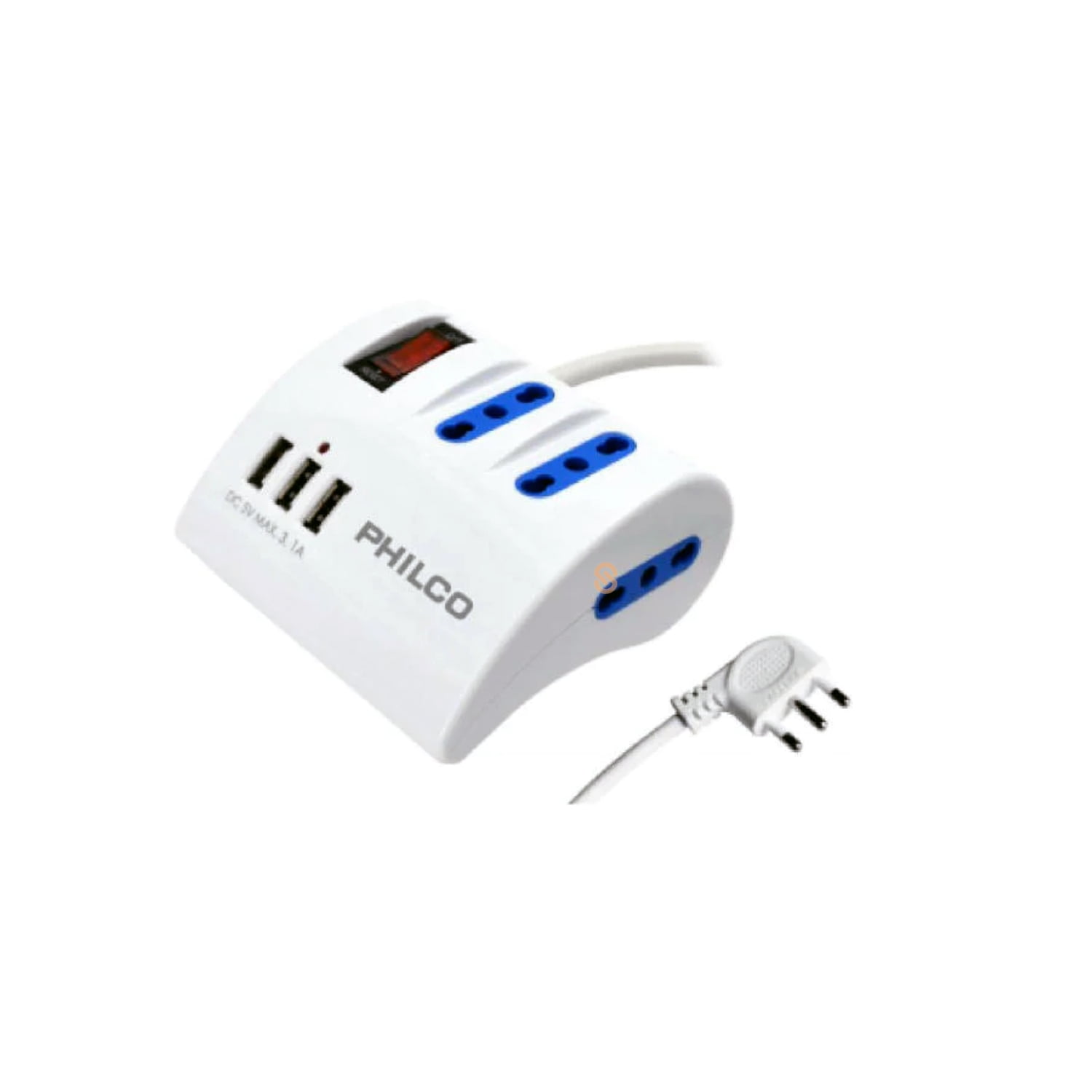 Alargador Extensión Escritorio Usb Blanco Philco - Sc