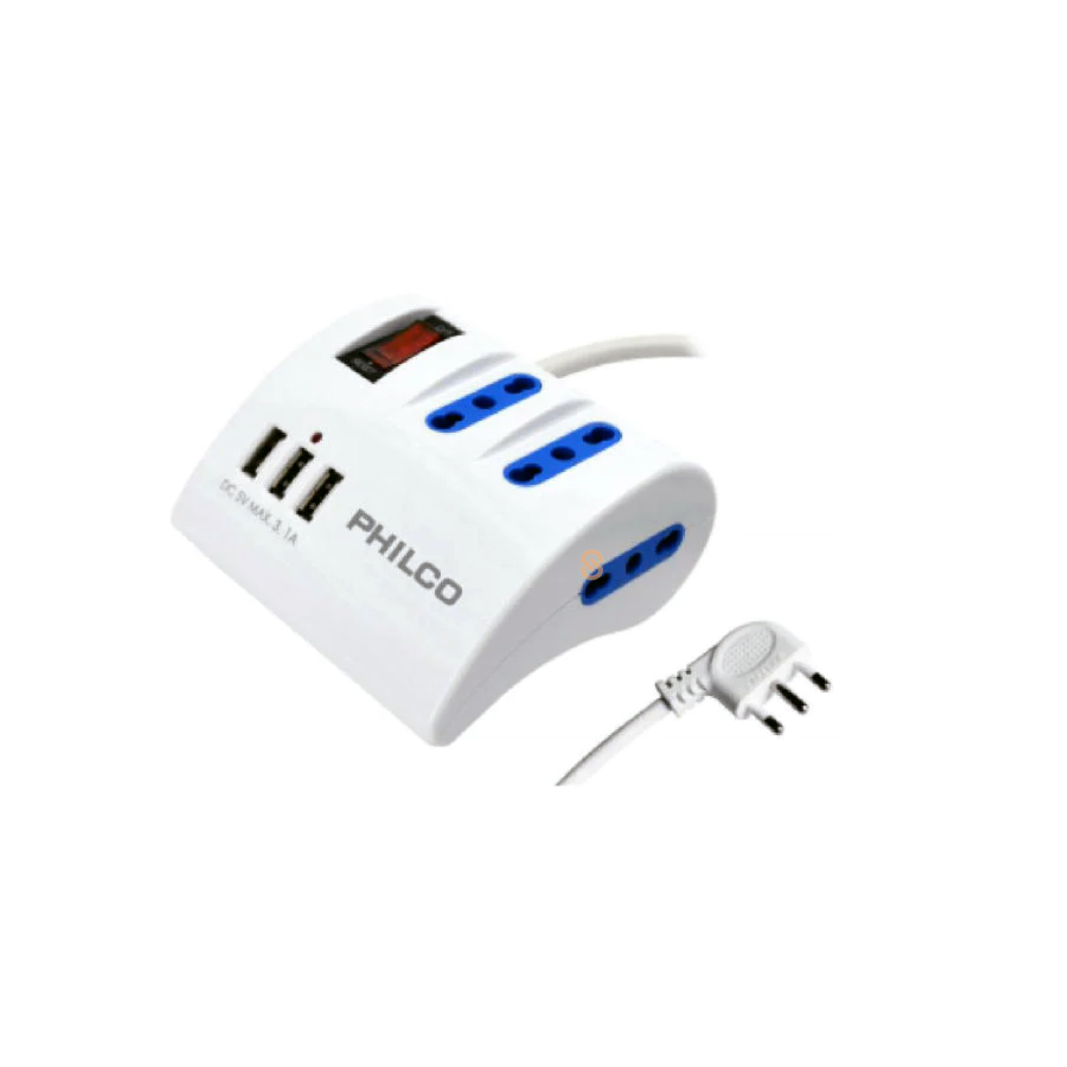 Alargador Extensión Escritorio Usb Blanco Philco - Sc
