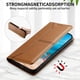 thumbnail image 2 of Funda tipo cartera con bloqueo RFID para Samsung Galaxy S23 Ultra cubierta magnética de cuero con tapa y soporte Marrón, 2 of 6