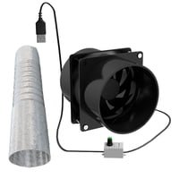 Bothyi - Extractor De Aire Para Invernadero Ventiladores Silenciosos Para Ventana Oficina Lavadero Ventilador Doble Con Tubo