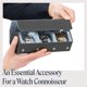 thumbnail image 2 of Funda de viaje Watch Roll QWATCHBANDS de piel de napa para hombre, 2 of 6