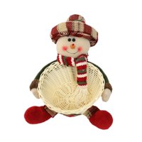 Magideal - Cuenco Para Dulces, Cesta De Almacenamiento, Decoración Navideña, Multifuncional, Contenedor De Azúcar Dulce, Decoración De Escritorio Para Fiesta, Ni Muñeco De Nieve