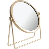 Regalitolindo - Espejo De Tocador Redondo Metal Dorado