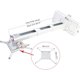 thumbnail image 2 of Soporte de pared para proyector NC TYYZJ02, universal, 15 kg de carga, blanco, 2 of 9