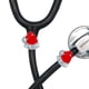 thumbnail image 1 of Juego de 2 colgantes con forma de estetoscopio HEYGOO Bling para Littmann, 1 of 3