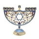 thumbnail image 1 of Estilo Europeo Retro Hanukkah Menorah Suministros Religiosos Adornos Azul, 1 of 3